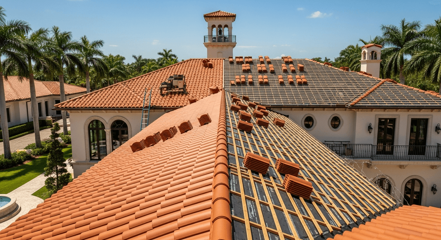 Spanish Tile & Clay Roof Installation in South Florida