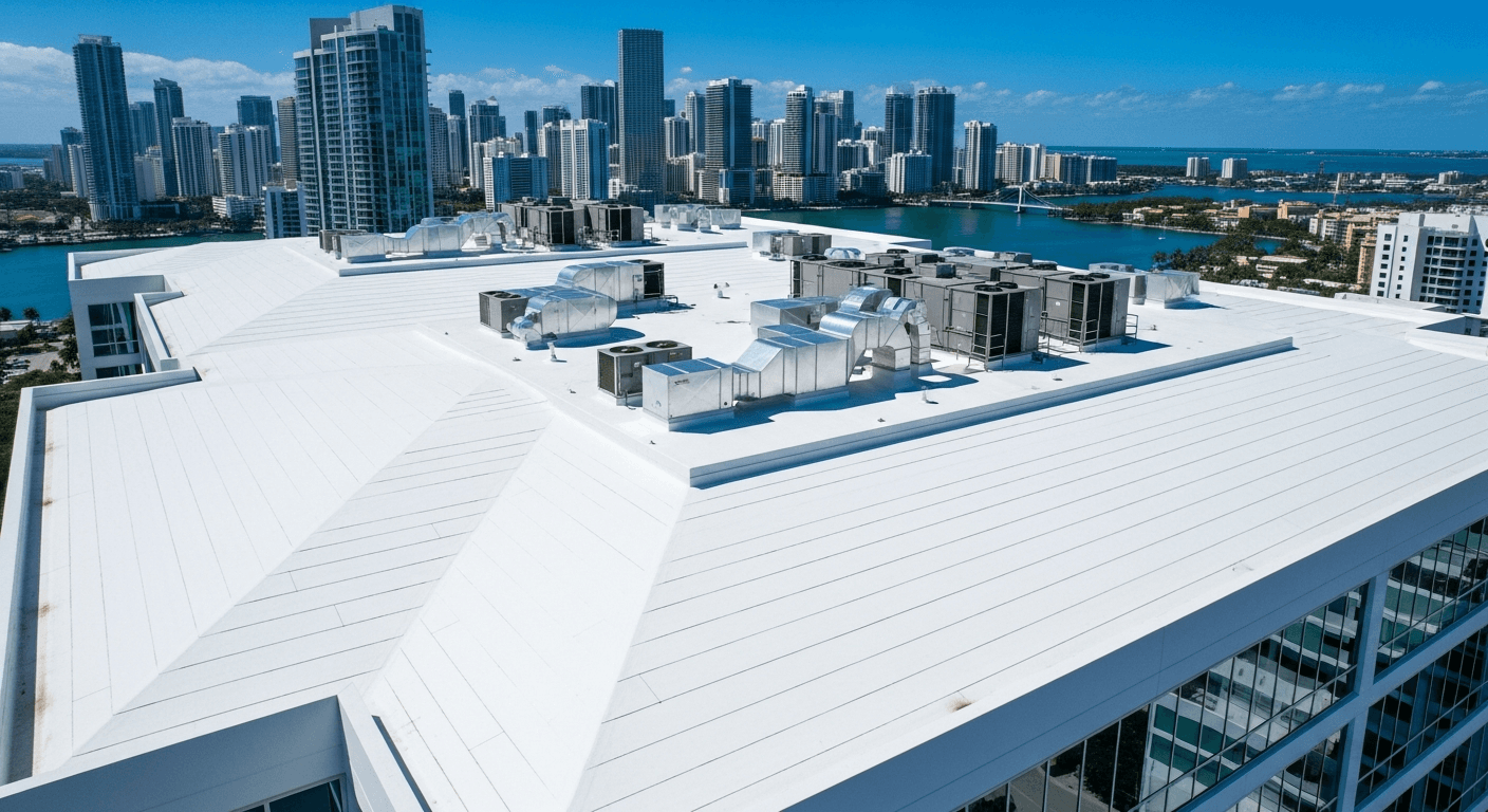 Brickell Office Complex — TPO Roof System - Commercial Roofing roofing project in Miami, FL