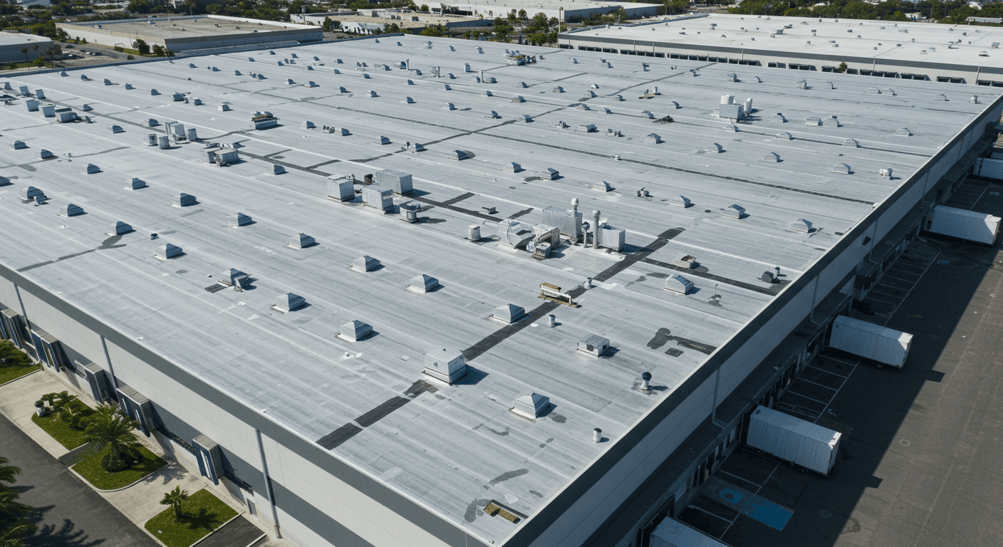 Doral Warehouse — Built-Up Roofing - Commercial Roofing roofing project in Doral, FL