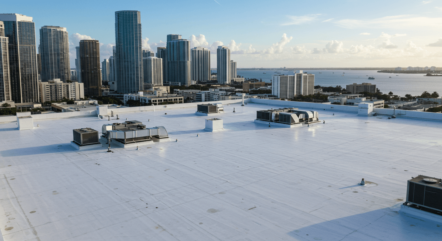Brickell Office — TPO Commercial Roof System - Commercial Roofing roofing project in Miami, FL
