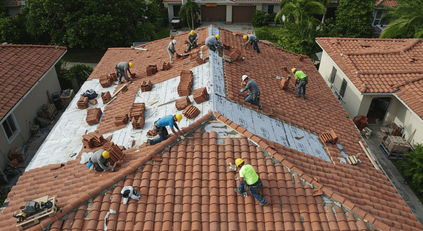 Kendall West — Tile Crew Installation - Tile Roofing roofing project in Kendall, FL