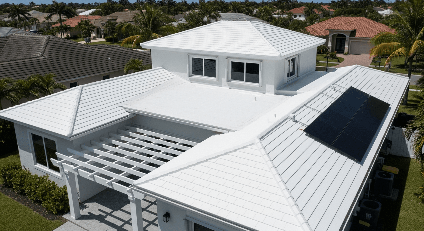 Doral — Energy-Efficient White Cool Roof - Tile Roofing roofing project in Doral, FL