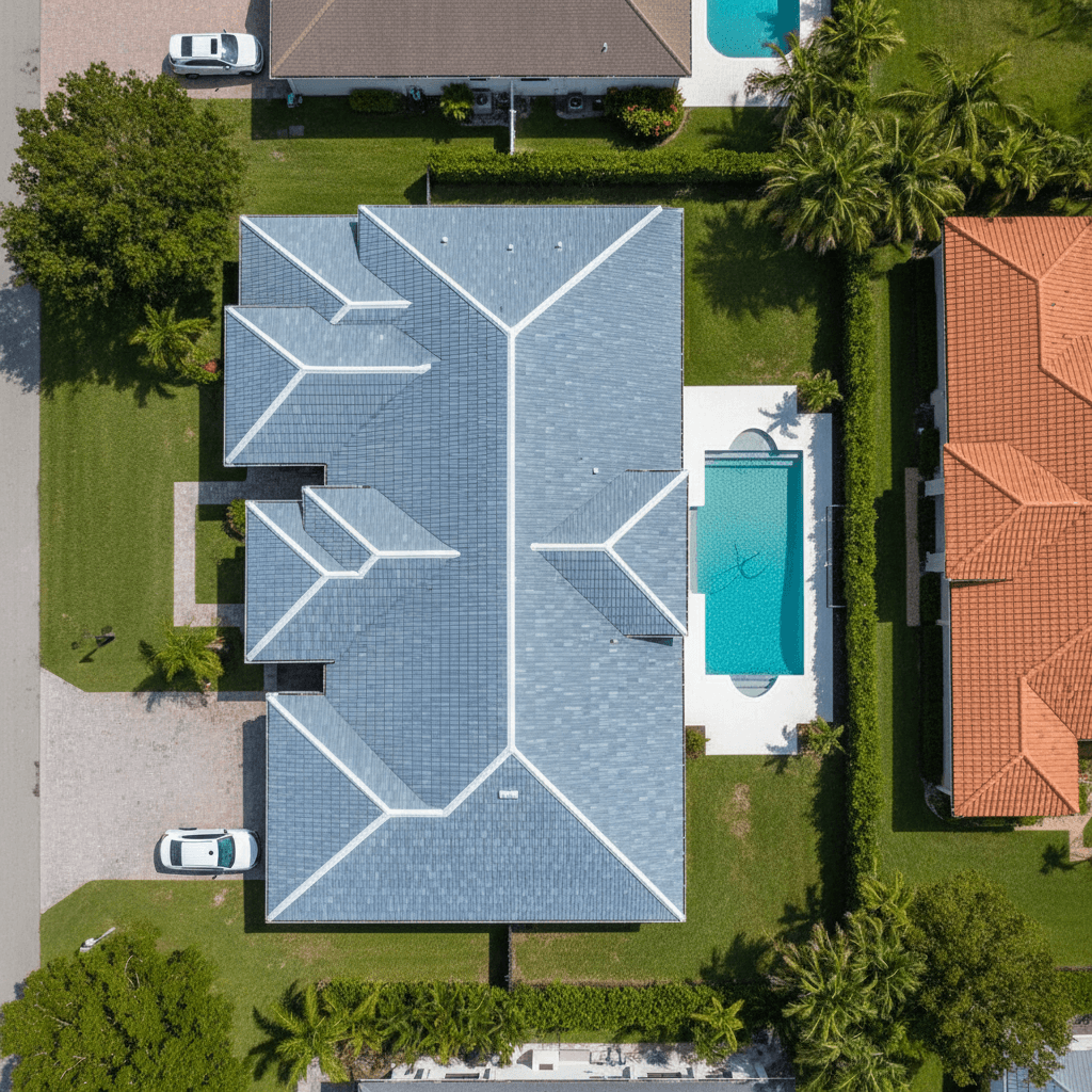 Completed roofing project